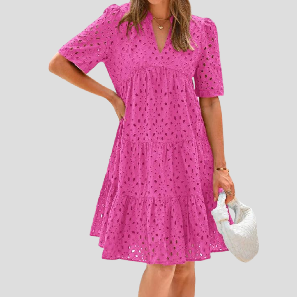 Vestido de verano de crochet para mujer