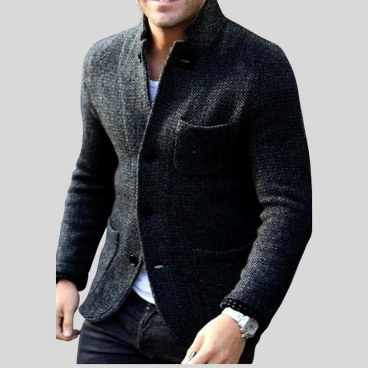 Blazer de Botón Abajo para Hombres – Estilo Moderno con Calidez para Tiempo Frío
