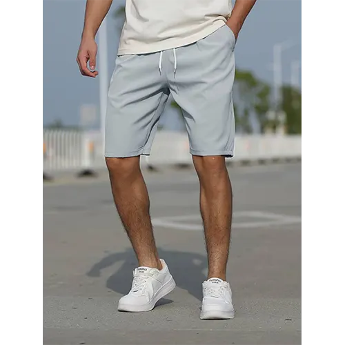 Pantalones cortos de verano de cintura alta para hombre