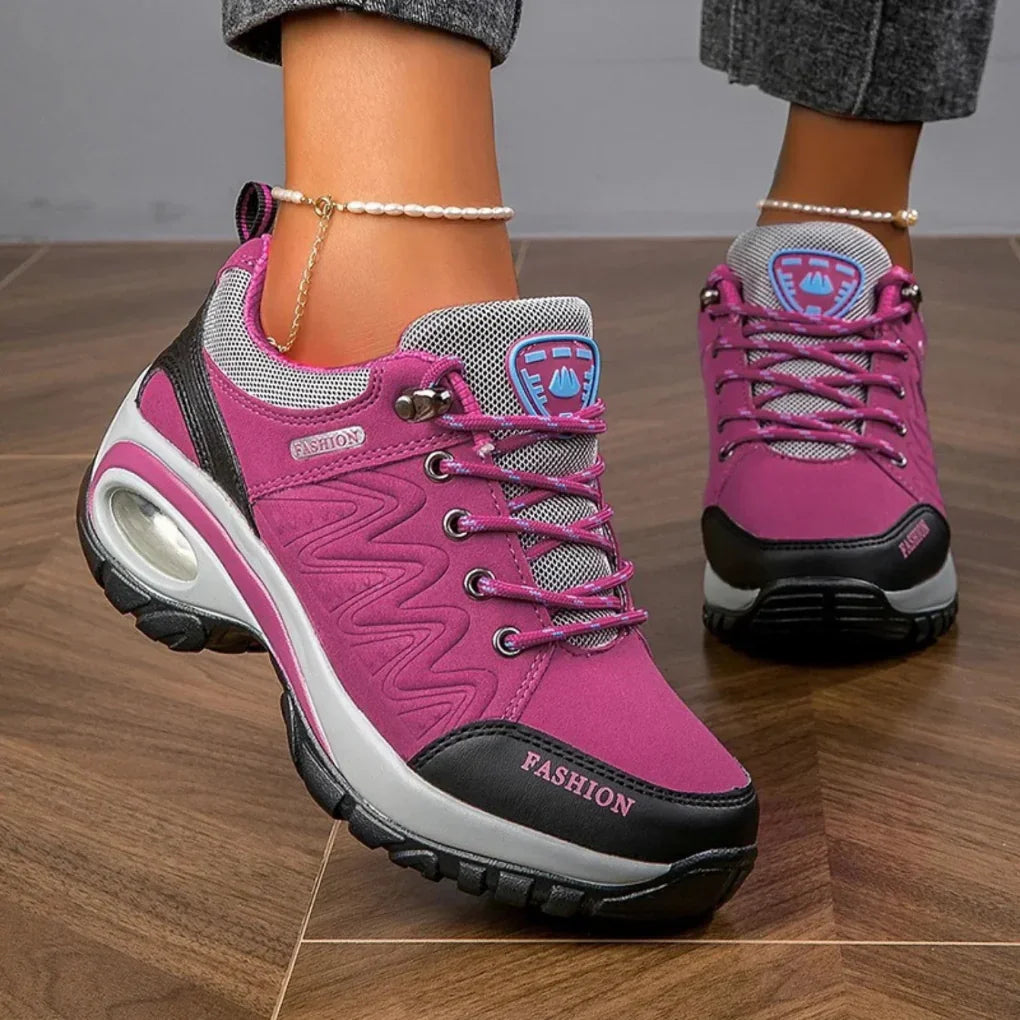 Zapatos de senderismo coloridos e impermeables para mujeres