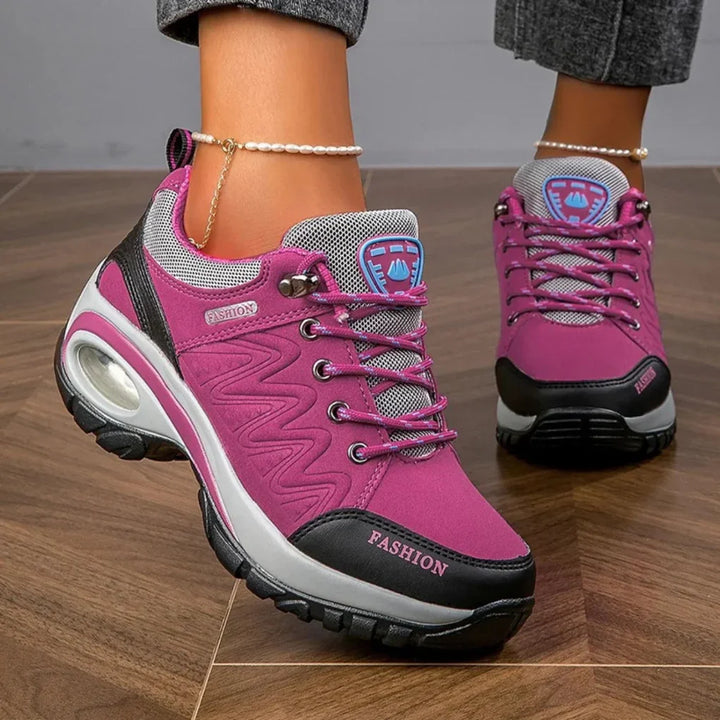 Zapatos de senderismo coloridos e impermeables para mujeres