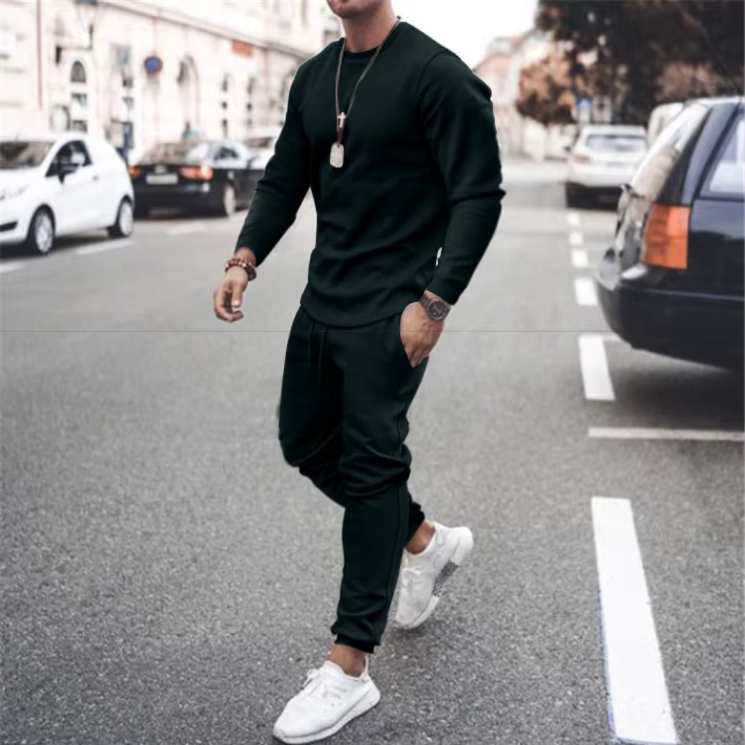 Conjunto casual de dos piezas para hombre