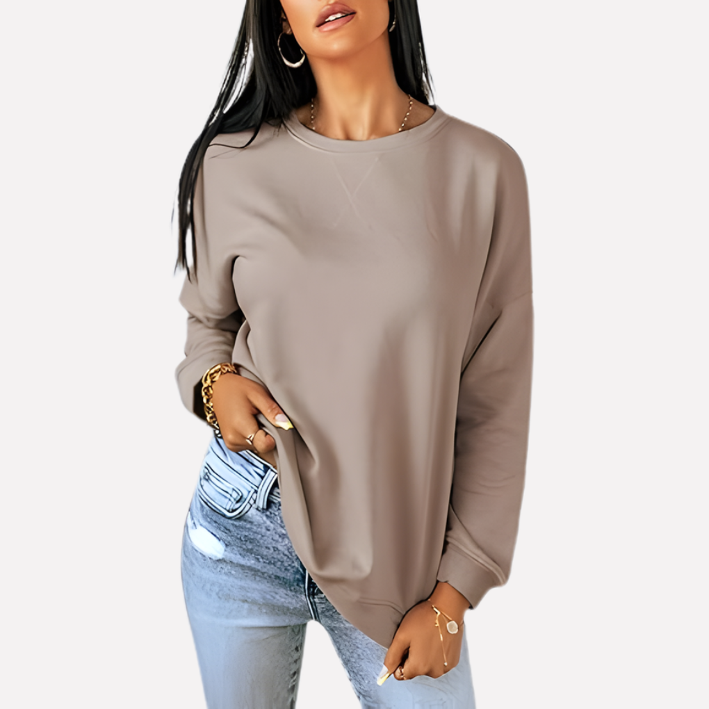 Sudadera de Cuello Redondo para Mujeres