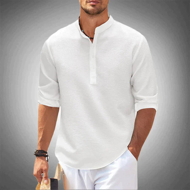 Maurice: elegante camisa de lino para el caballero moderno