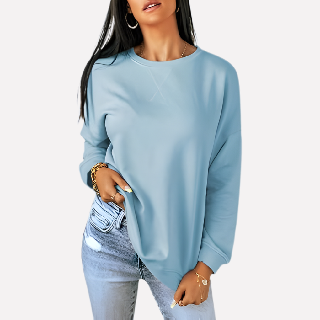Sudadera de Cuello Redondo para Mujeres