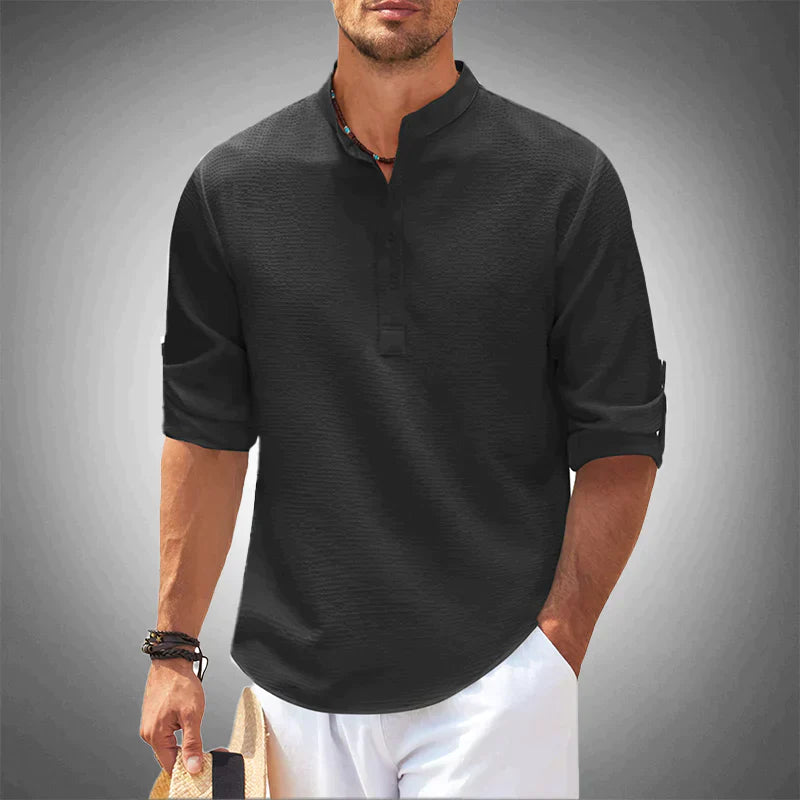 Maurice: elegante camisa de lino para el caballero moderno