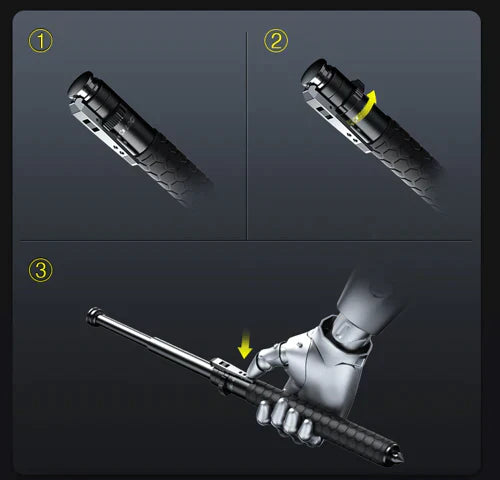 Bastón plegable automático