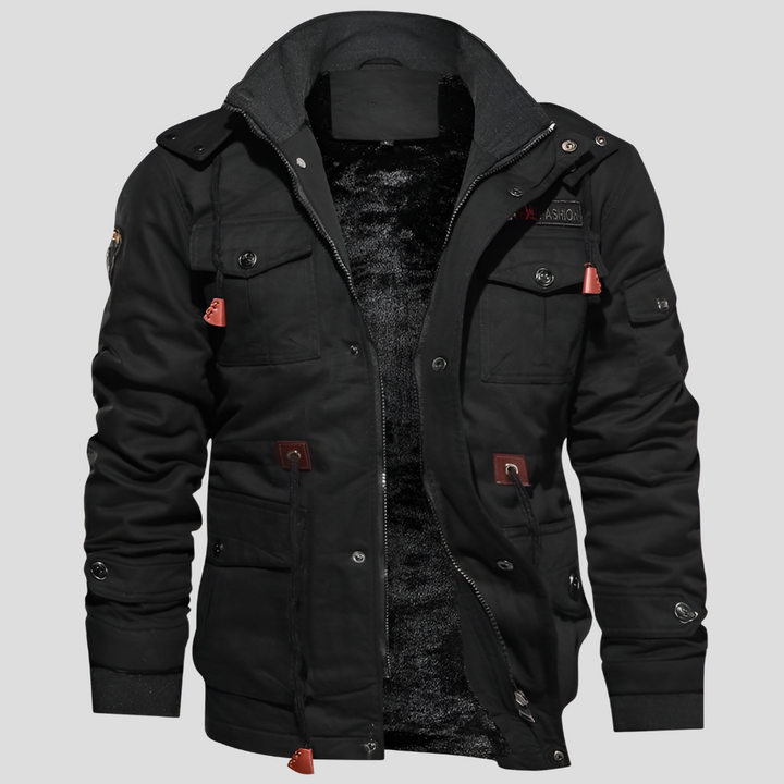 Chaqueta Robusta para Hombres Resistente al Viento y Cálida