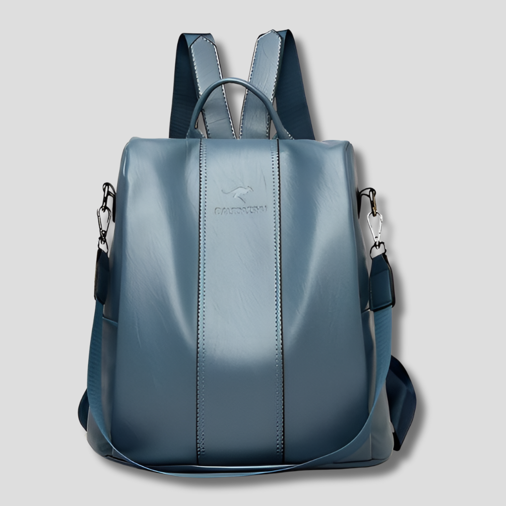 Mochila de cuero antirrobo para mujeres con estilo