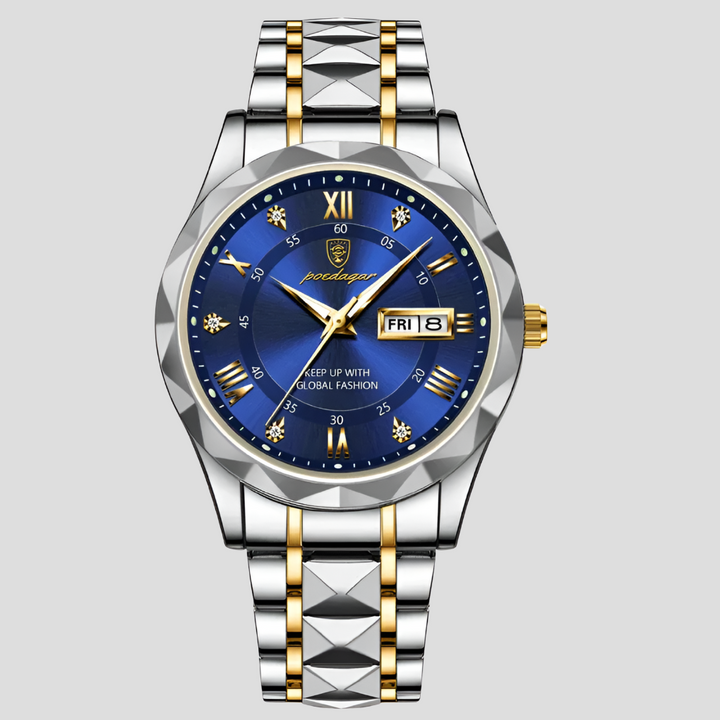Reloj de Acero Inoxidable de Lujo para Hombres para Ropa de Negocios Diaria