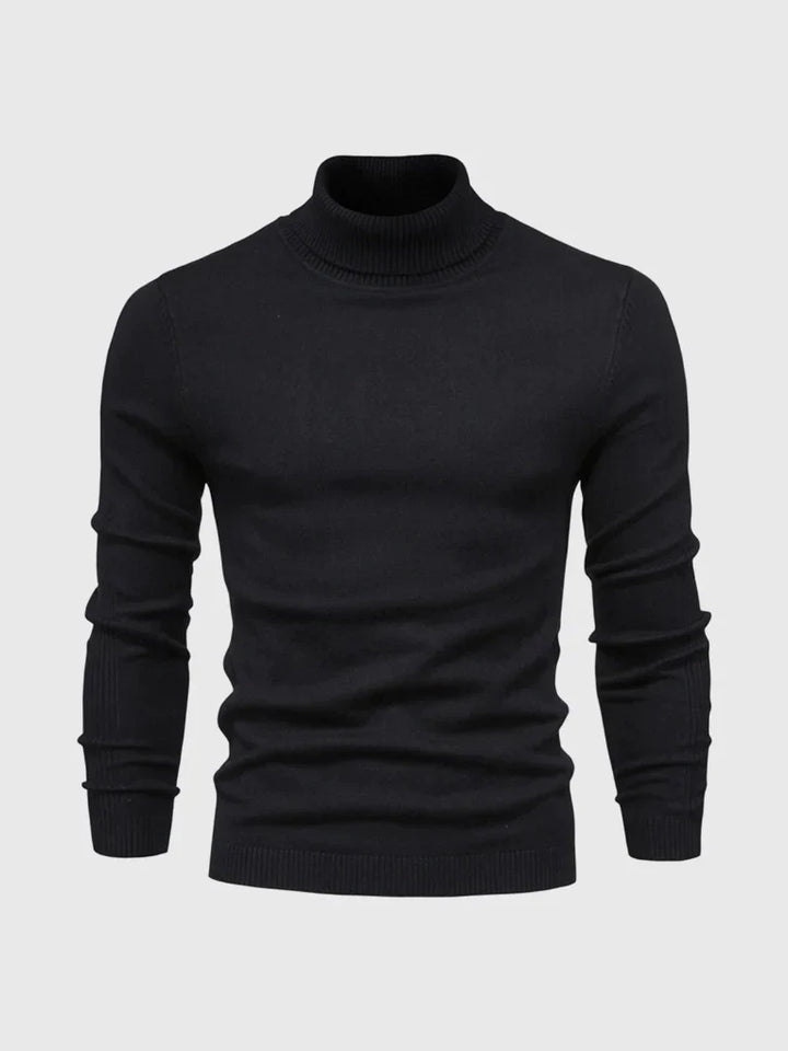 Suéter de Cuello Alto para Hombres – Lavable y Versátil
