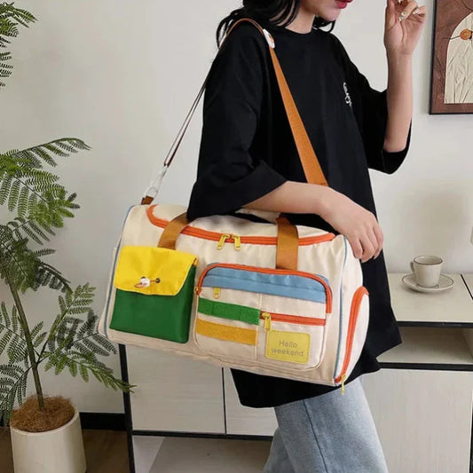 Bolsa de Viaje Impermeable de Gran Capacidad con Compartimento para Calzado