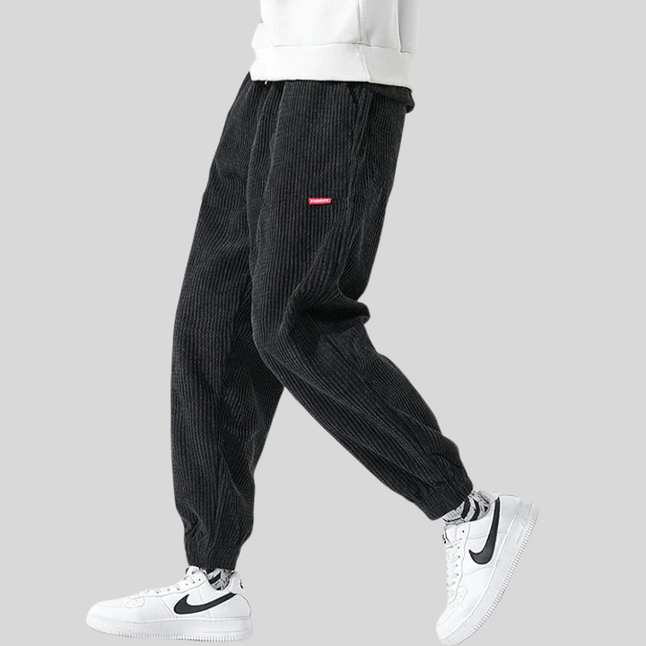 Pantalones Jogger Anchos de Cordones para Hombres – Estilo Relajado Diario