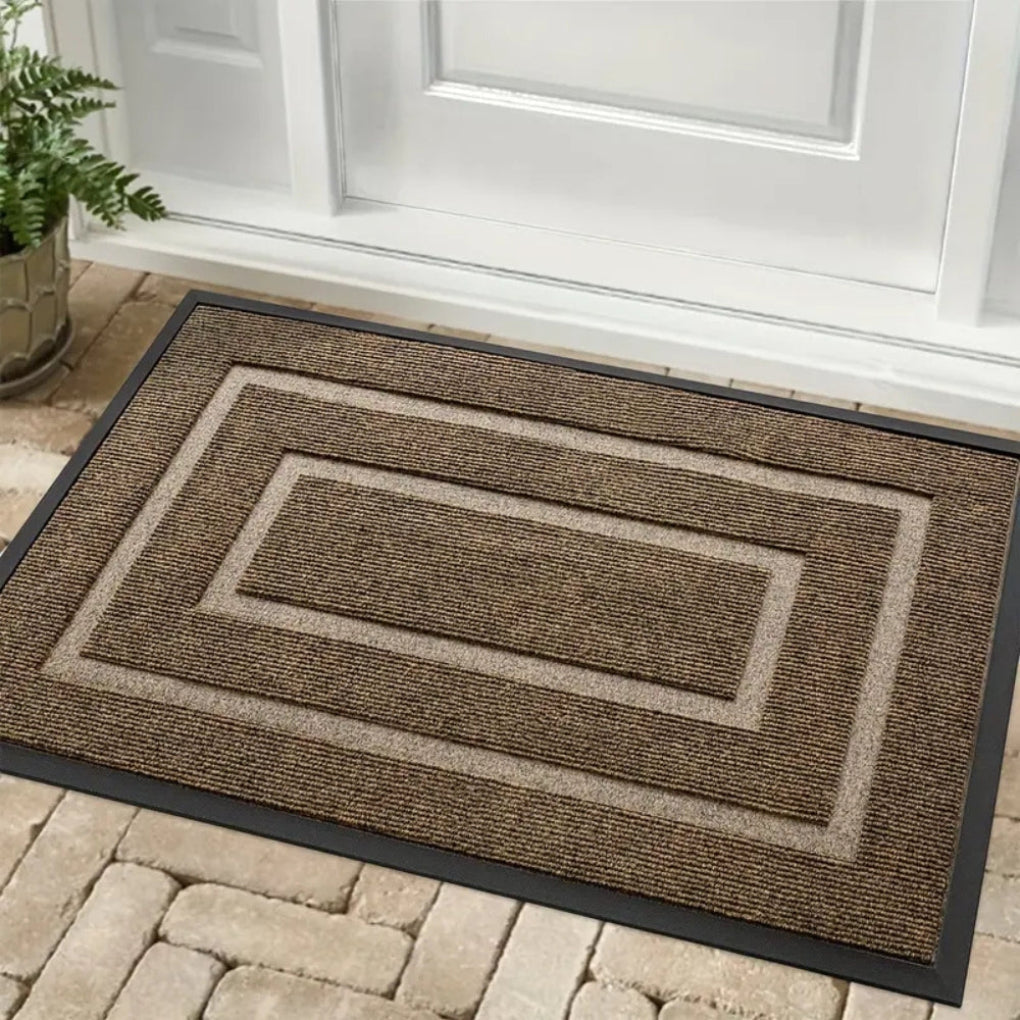 Alfombrilla de puerta de goma resistente al agua y todo el año