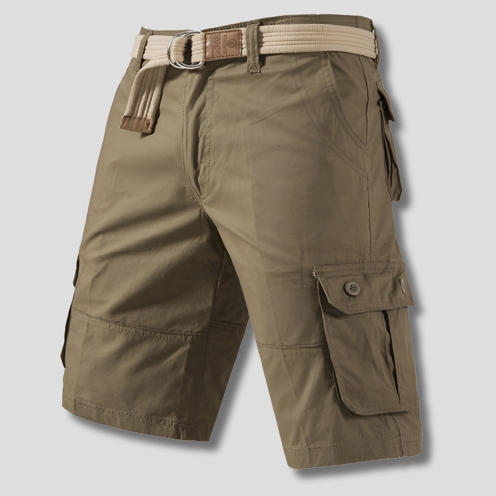 Pantalones cortos cargo multibolsillos para hombre