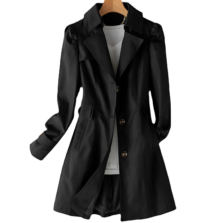 Luciba – Abrigo Trench de Media Temporada para Mujeres