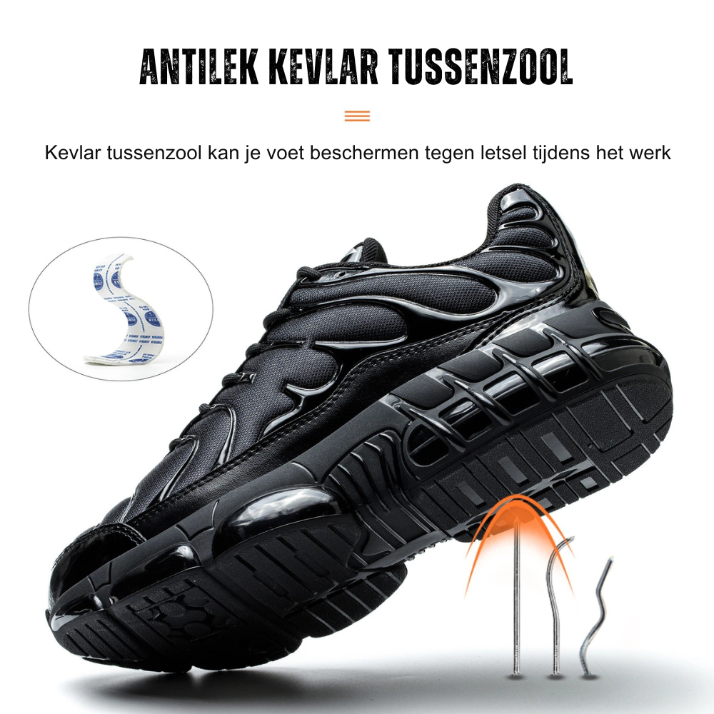 Zapatos de seguridad con puntera de acero para hombre
