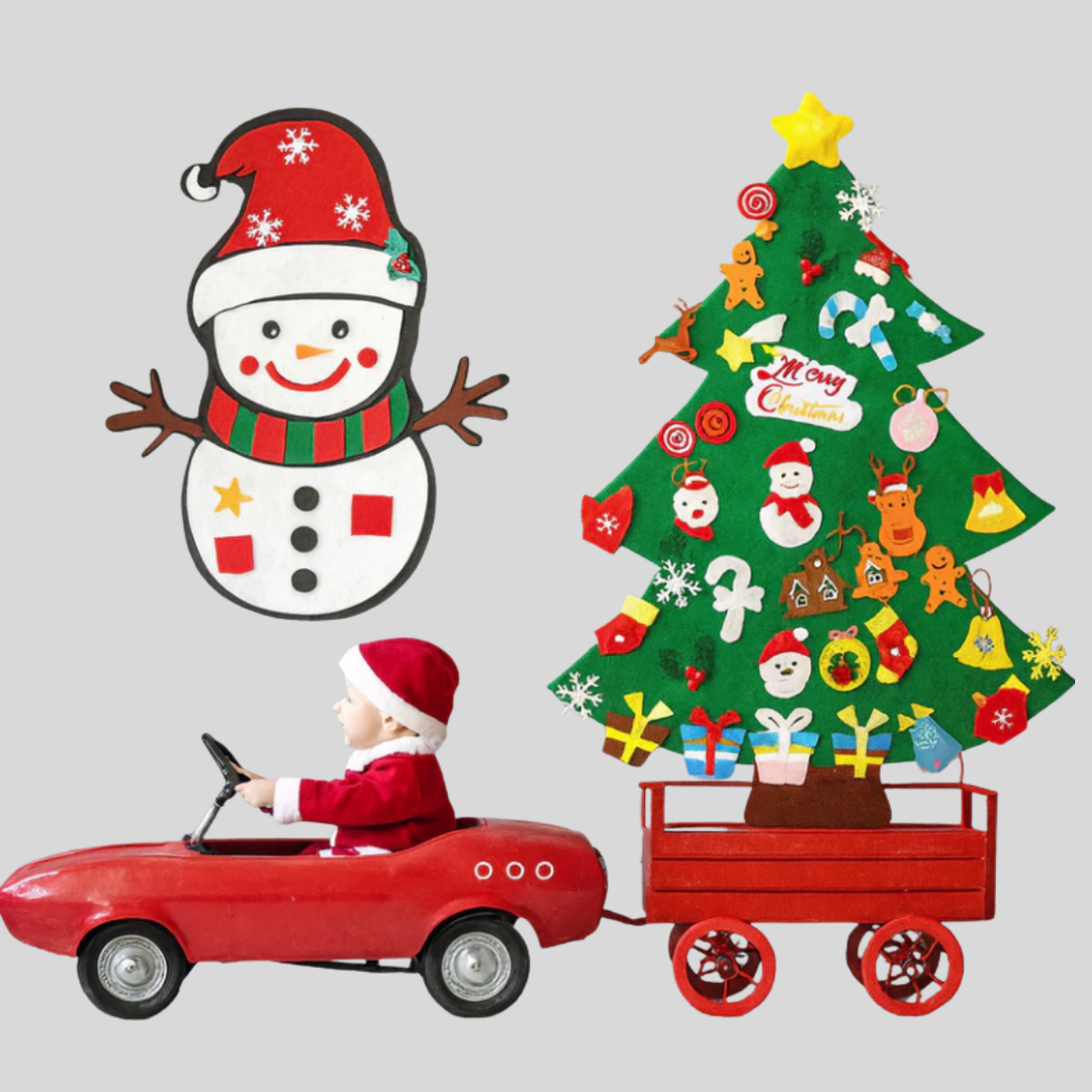 Árbol de Navidad Montessori de Fieltro