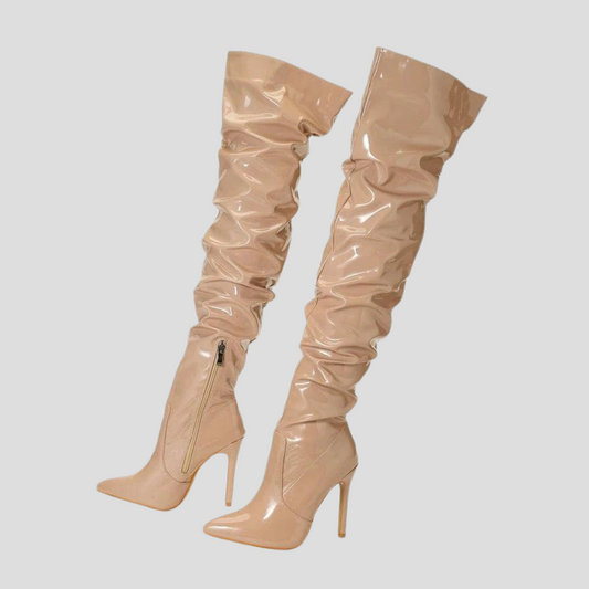 Botas de tacón de 8 cm para mujer
