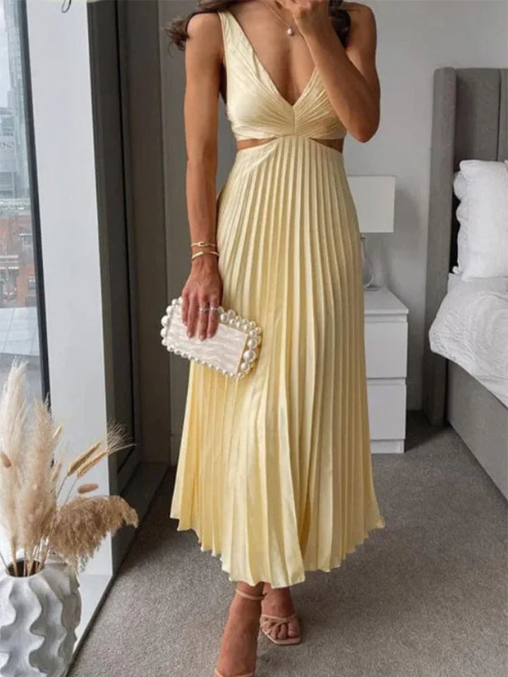 Elegante vestido sin mangas