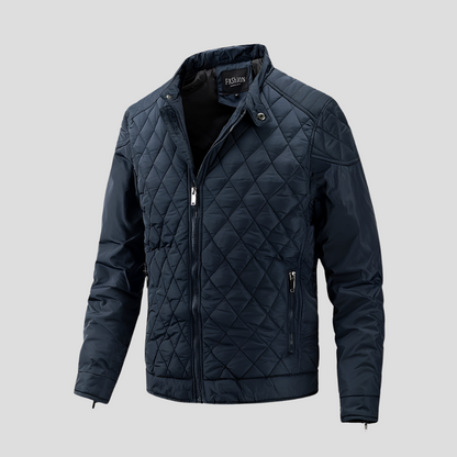 Elegante chaqueta acolchada de transición para hombre