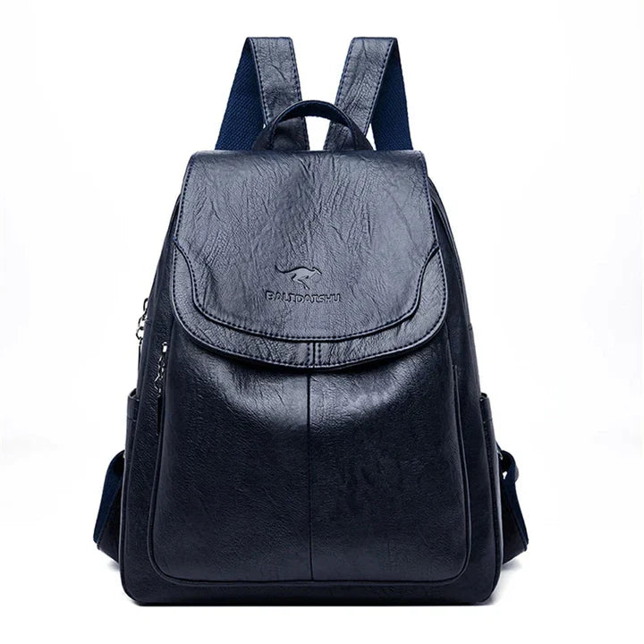 Mochila de piel resistente para mujer