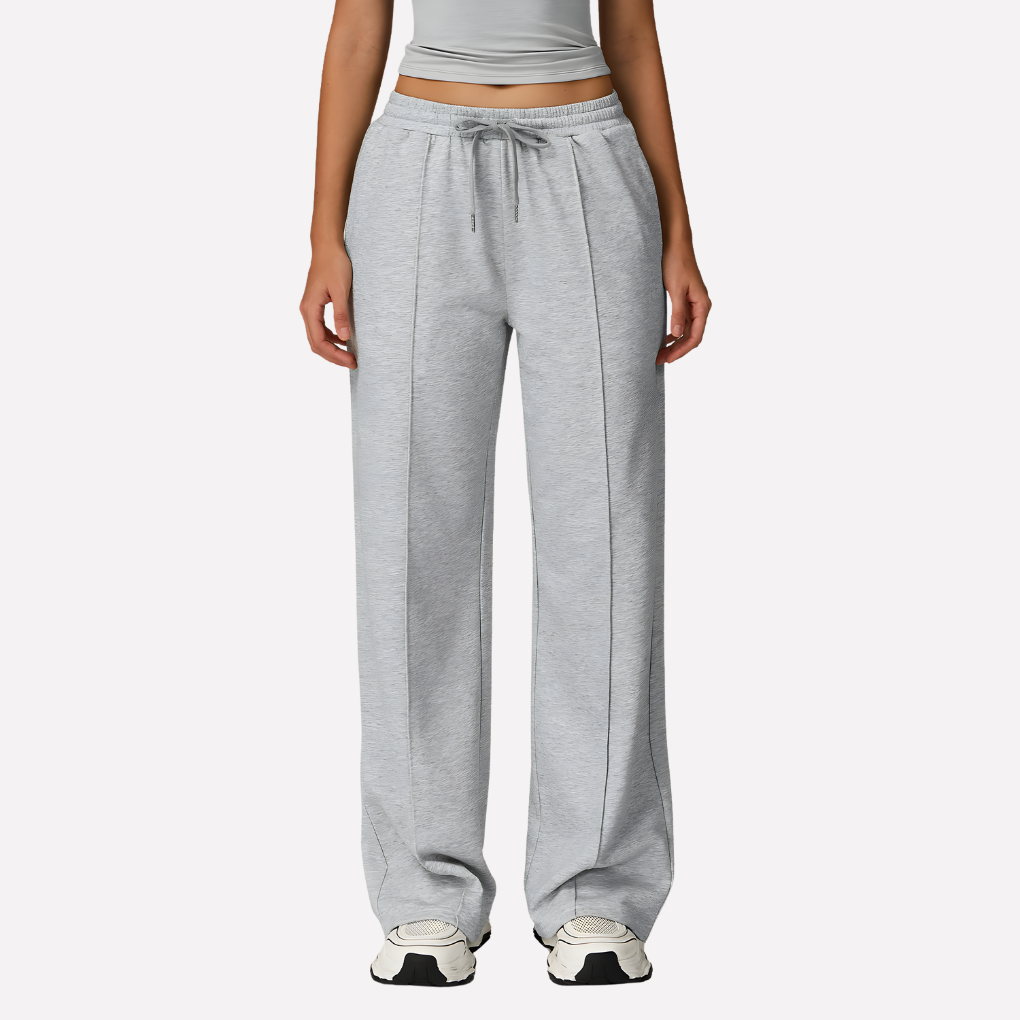 Pantalones de Sudadera de Pierna Ancha para Mujeres