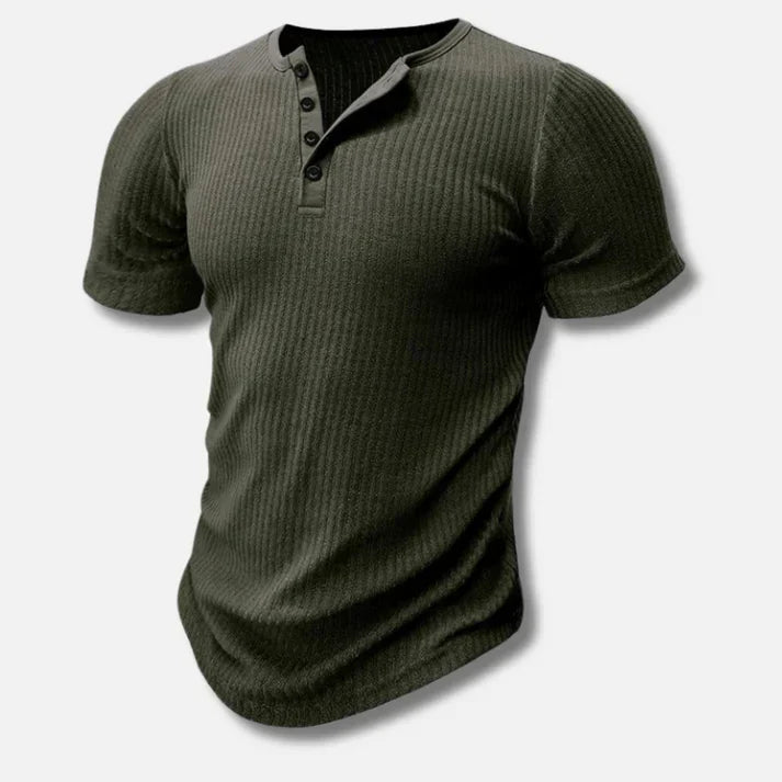 Camiseta Slim-Fit Henley para hombre