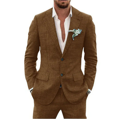 Traje de lino para hombre