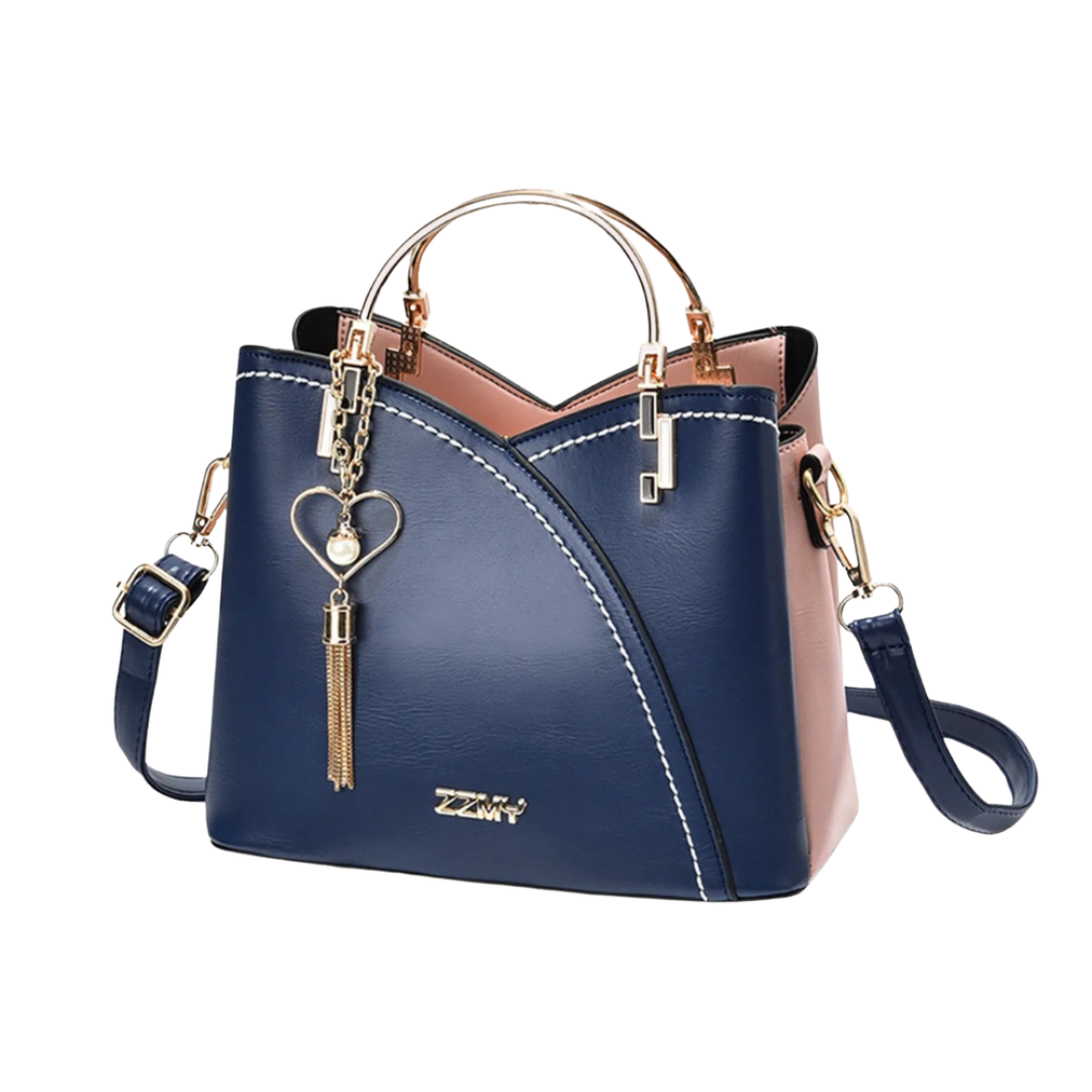 Luxetote – Bolso de mano vintage de piel sintética PU con diseño patchwork para mujer