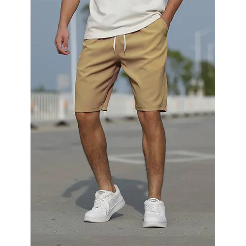 Pantalones cortos de verano de cintura alta para hombre