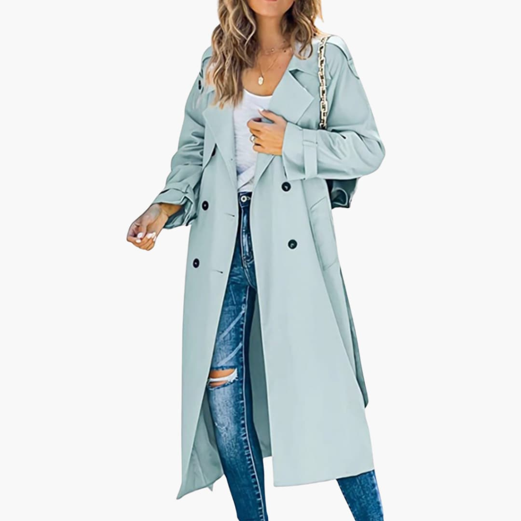 Abrigo Trench de Mujer con Botones Precio de Oferta