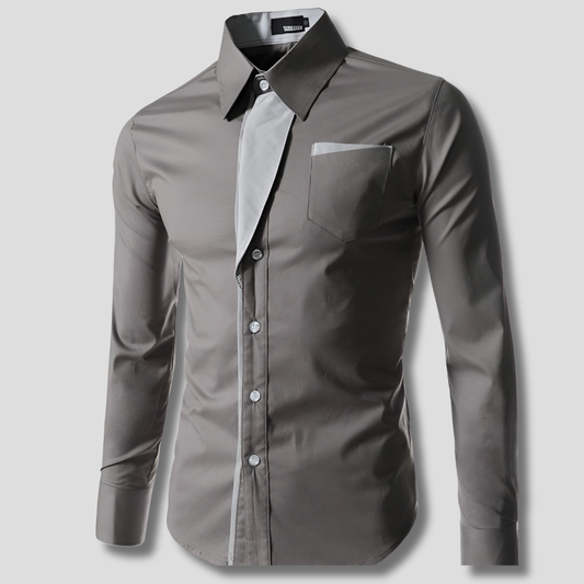 Camisa de vestir de manga larga para hombre