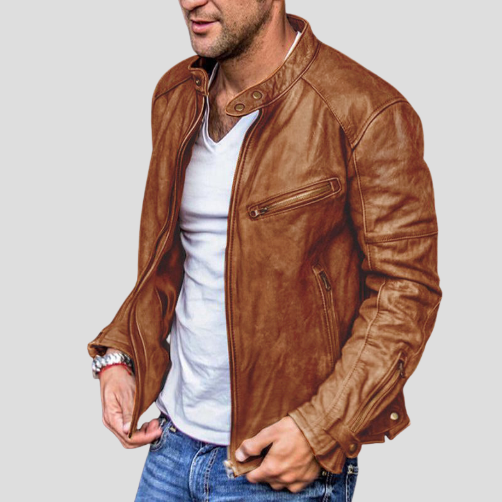 Chaqueta de Cuello Erguido para Hombres – Capa Moderna para Uso Diario