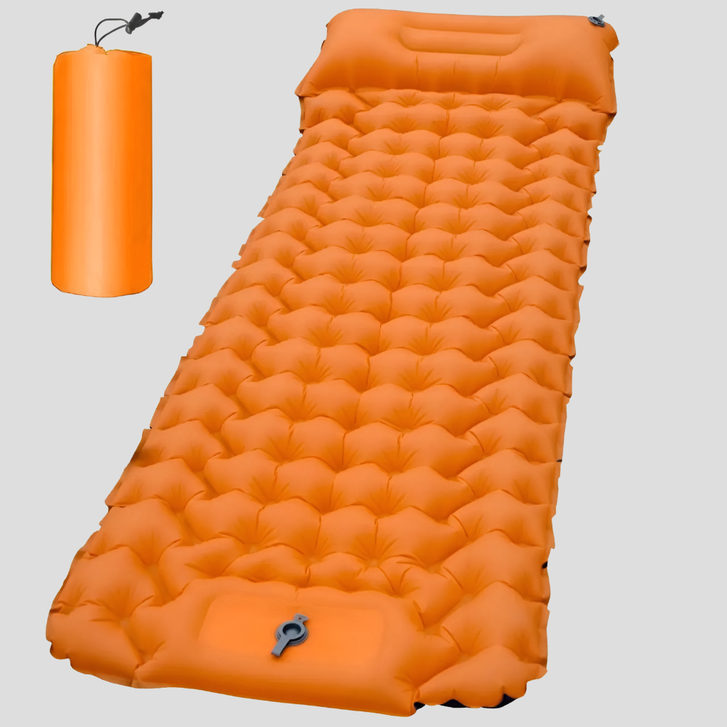 Colchón inflable con almohada incorporada