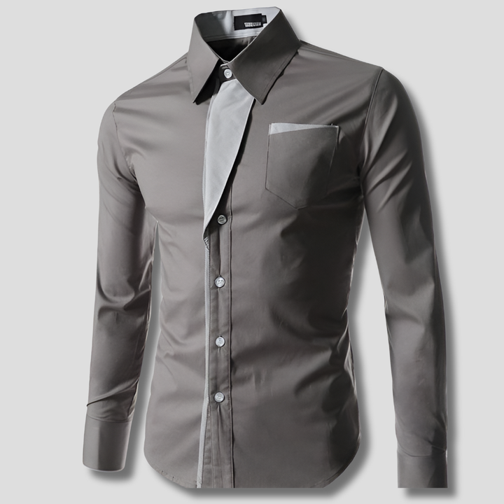 Camisa de Vestir de Manga Larga para Hombres – Diseño de Algodón Clásico