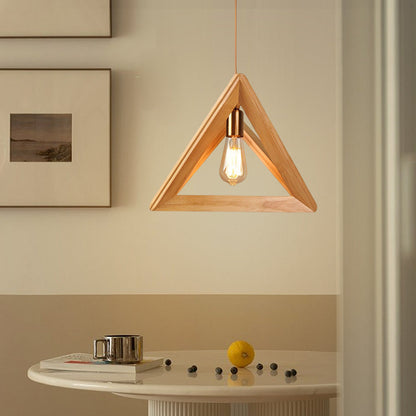 LumiNord | Lámpara Colgante Escandinava con Marco de Madera