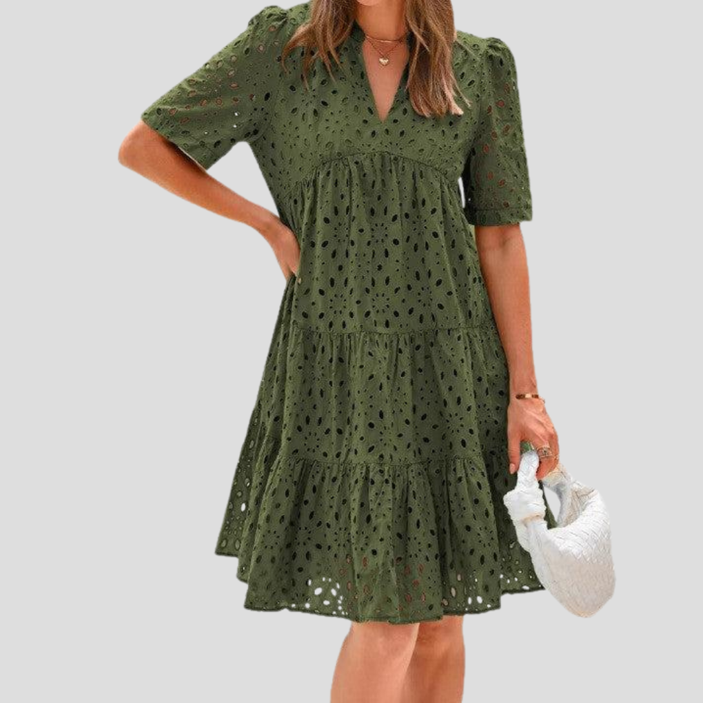 Vestido de verano de crochet para mujer