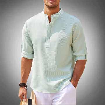 Maurice: elegante camisa de lino para el caballero moderno