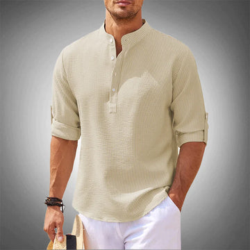 Maurice: elegante camisa de lino para el caballero moderno