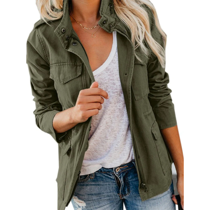 Chaqueta Casual con Cremallera para Mujeres Estilosa | Comodidad Versátil