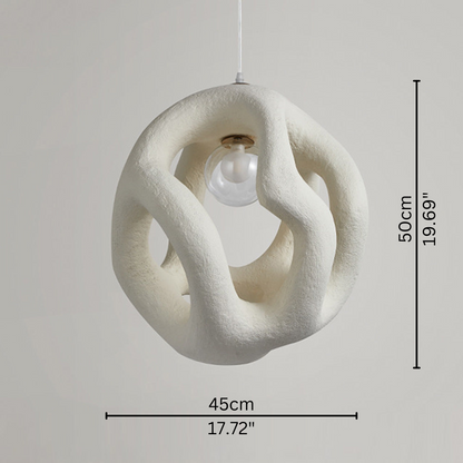 LumiZen | Lámpara de Techo Asimétrica Minimalista de Estilo Wabi-Sabi
