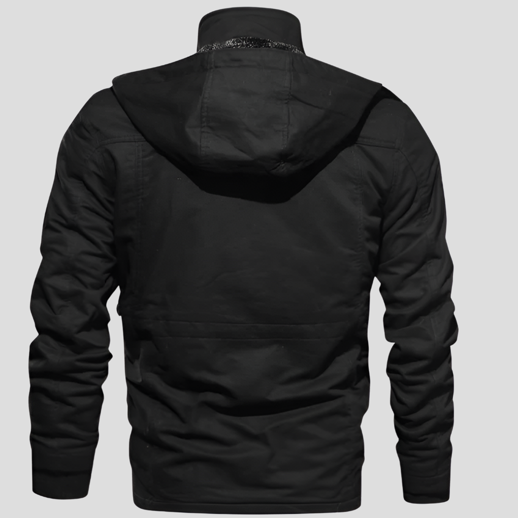 Chaqueta de hombre robusta, resistente al viento y cálida.