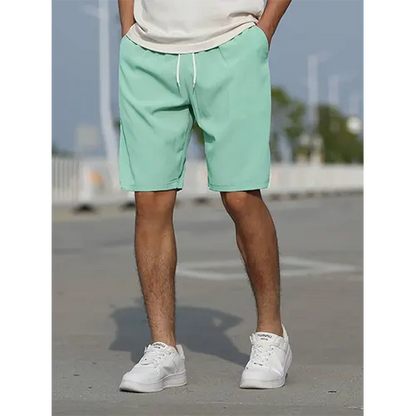 Pantalones cortos de verano de cintura alta para hombre