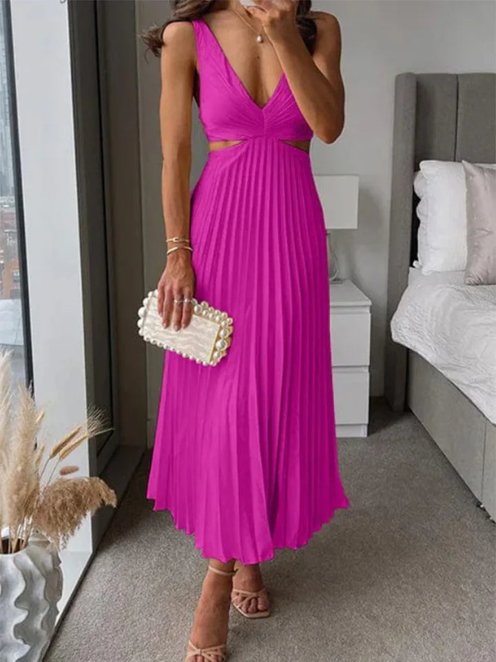 Elegante vestido sin mangas