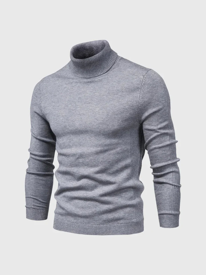 Suéter de Cuello Alto para Hombres – Lavable y Versátil