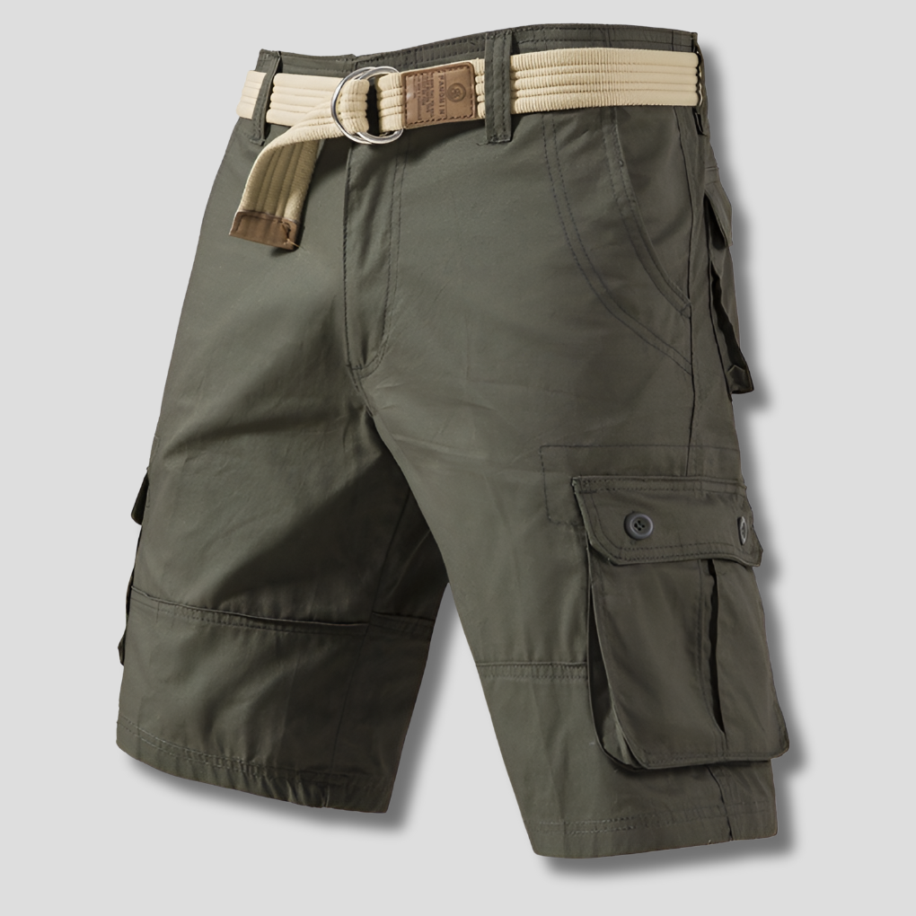 Pantalones cortos cargo multibolsillos para hombre