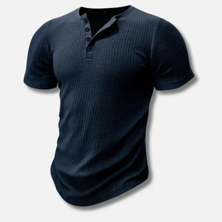 Camiseta Slim-Fit Henley para hombre