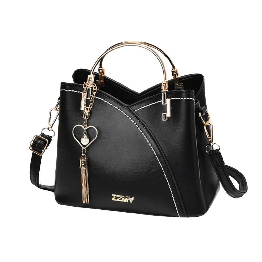 Luxetote – Bolso de mano vintage de piel sintética PU con diseño patchwork para mujer
