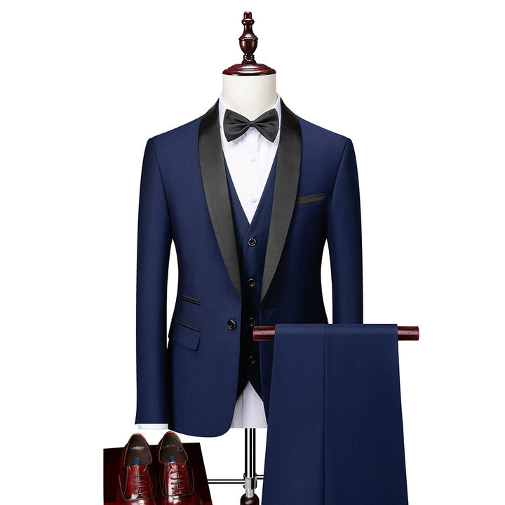 Conjunto de traje slim fit de 3 piezas para hombres